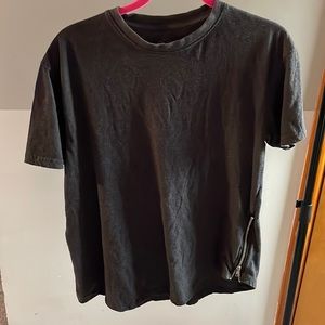 Men’s Dark Grey zipper Tee